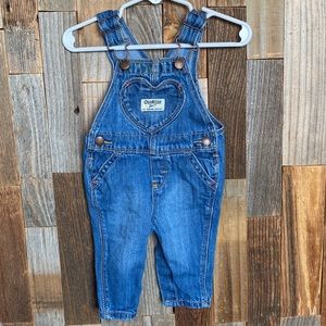 Girl’s denim overalls